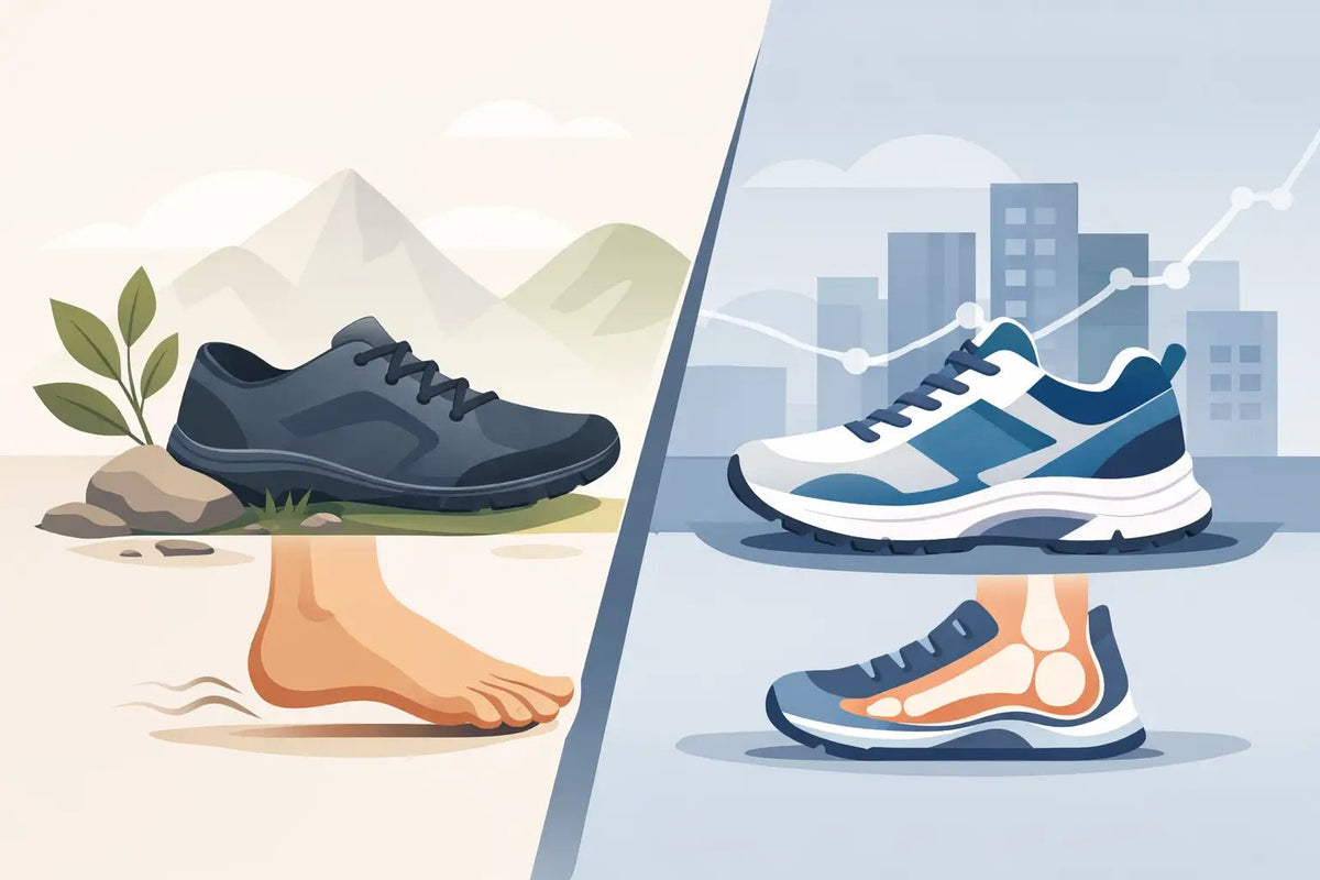 Barefoot Shoes vs Supportive Shoes - Zebs Shoes