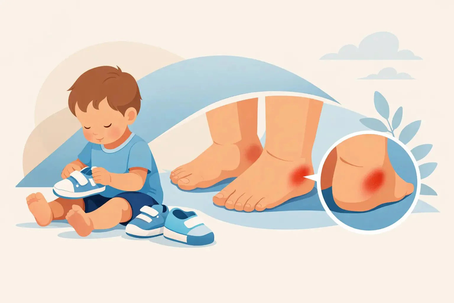Toddler Has Red Marks on Side of Feet After Shoes - Zebs Shoes