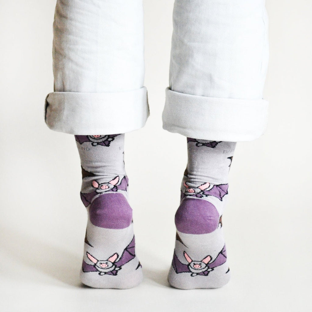 Save the Bats Bamboo Socks - Zebs Shoes