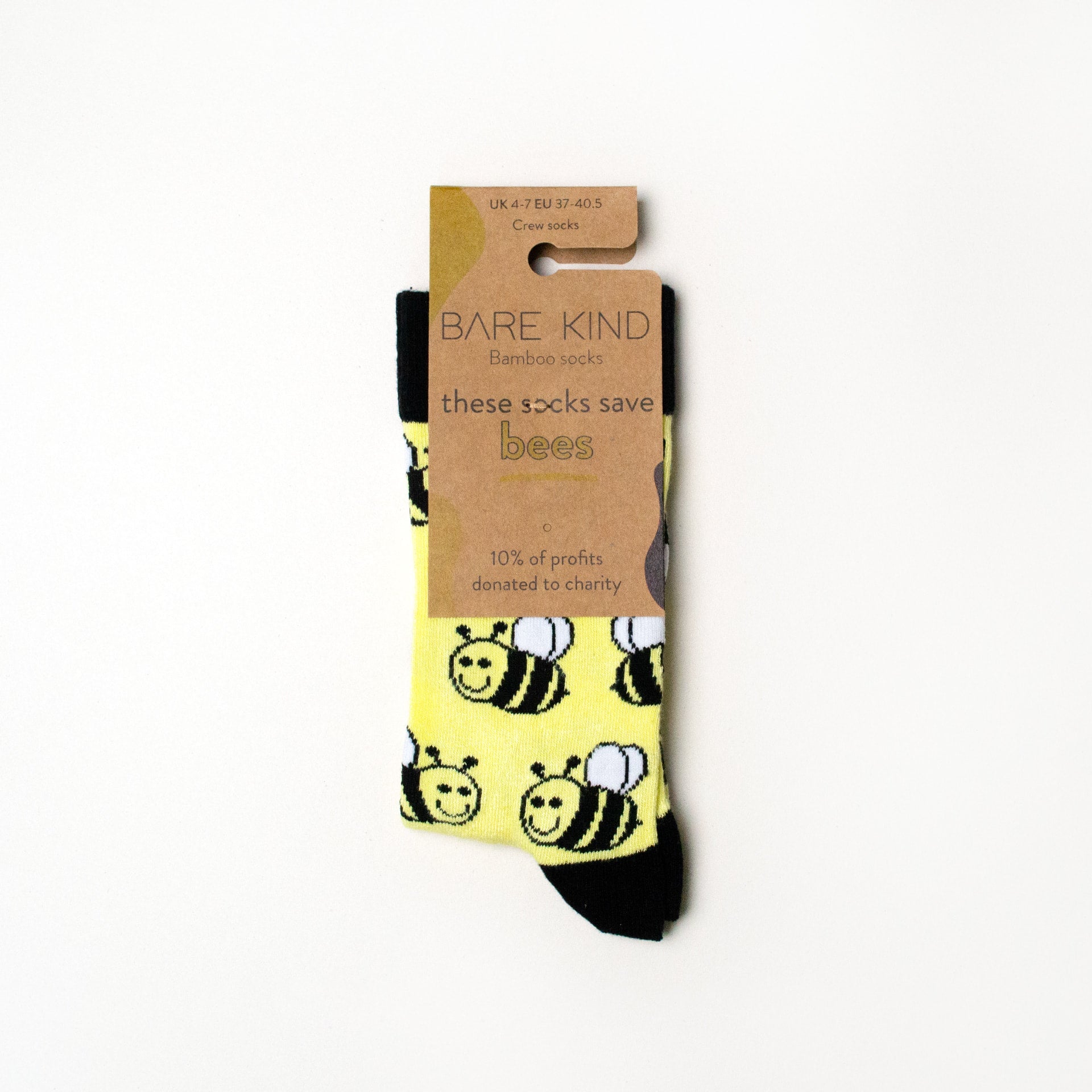 Save the Bees Bamboo Socks - Zebs Shoes