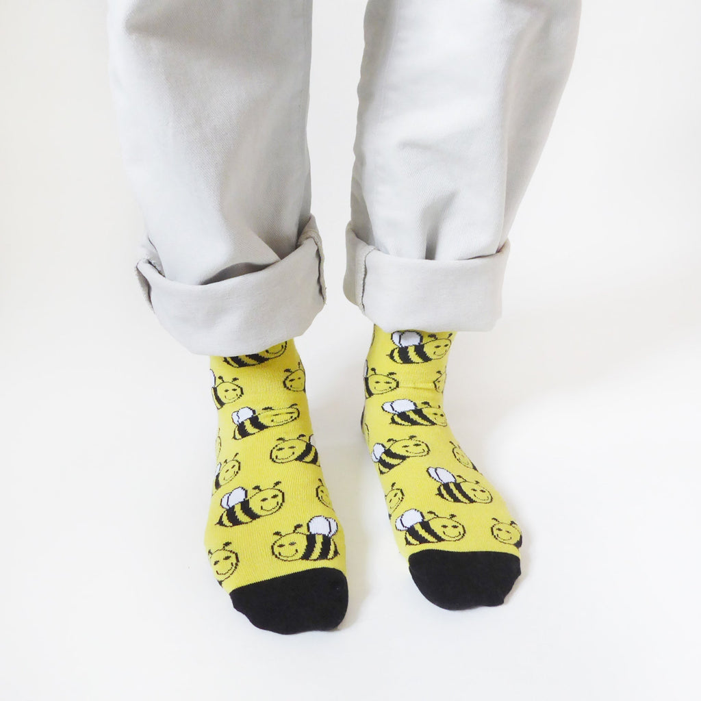Save the Bees Bamboo Socks - Zebs Shoes